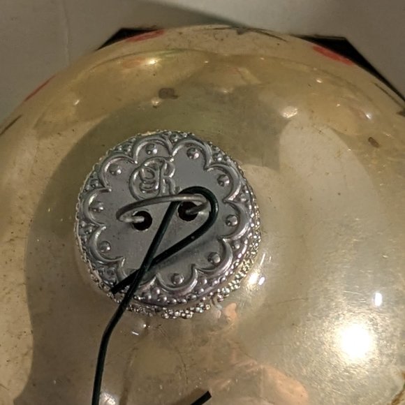 Vtg Holiday Time Rauch Glass Abstract Green Tree Ornaments "R" On The Cap - Picture 9 of 13